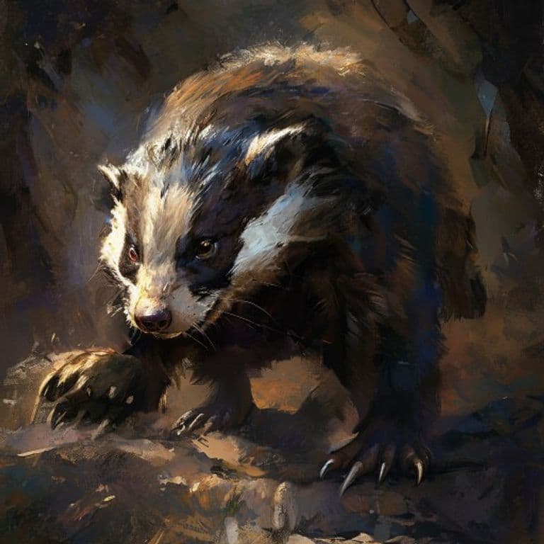 Badger — fantasy monster illustration