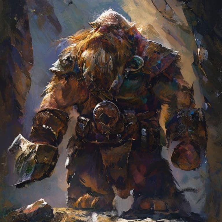 Mountain Dwarf Defender — fantasy monster illustration. Mountain Dwarf Defender is a medium humanoid (Challenge Rating 3).