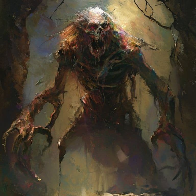 Accursed Defiler — fantasy monster illustration