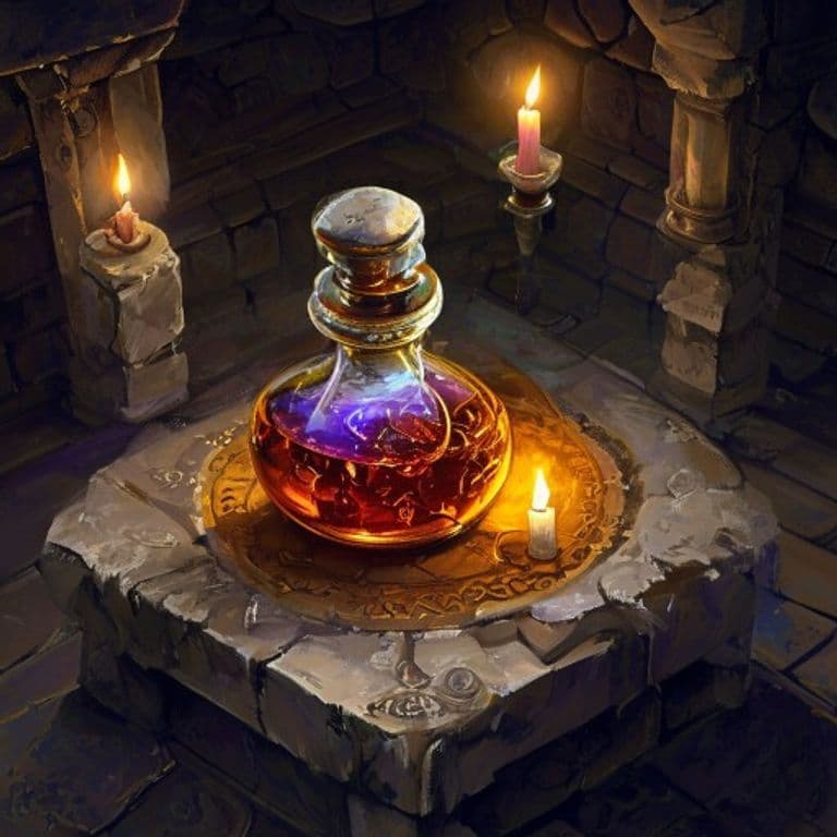 Oil of Sharpening — fantasy item illustration