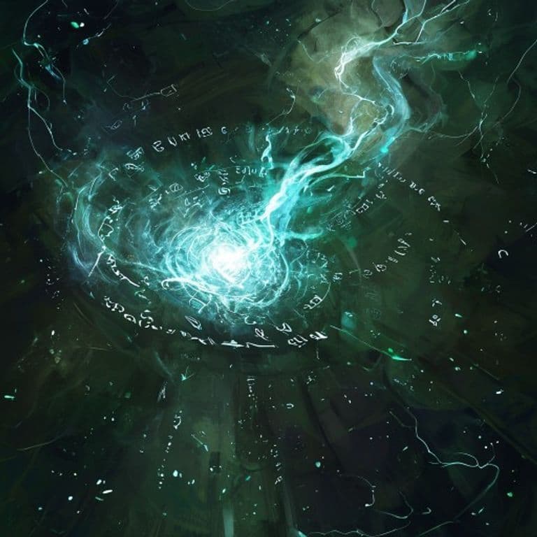 Calm of the Storm — fantasy spell effect illustration. Calm of the Storm is a 3rd-level abjuration available to Bard, Sorcerer, Wizard.