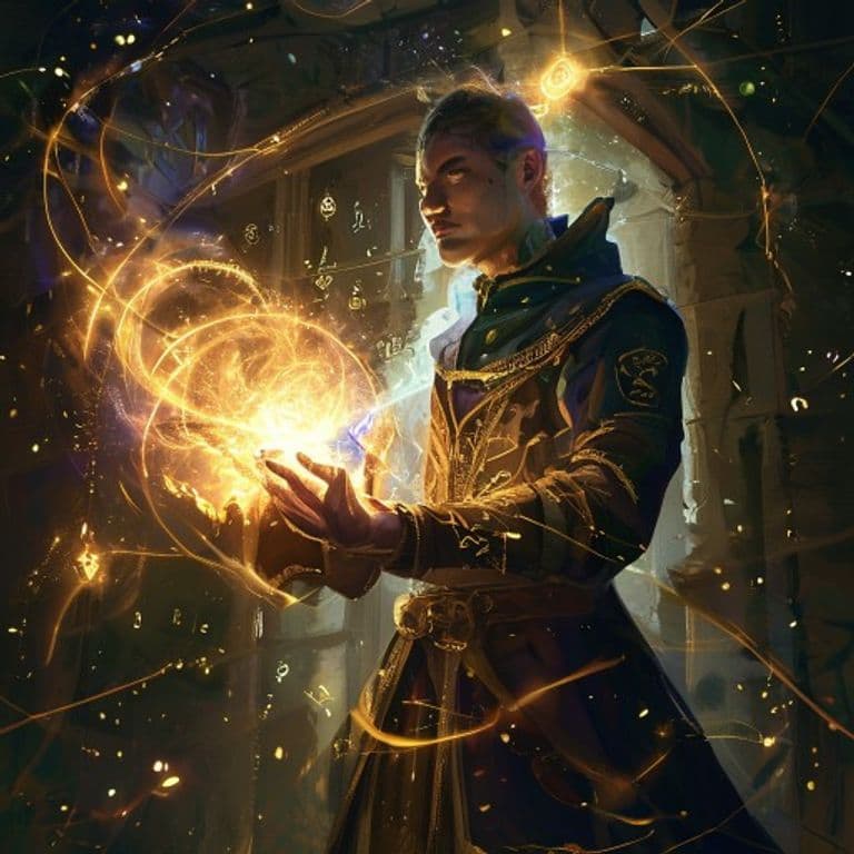Seeming — fantasy spell effect illustration. Seeming is a 5th-level illusion available to Bard, Sorcerer, Wizard.