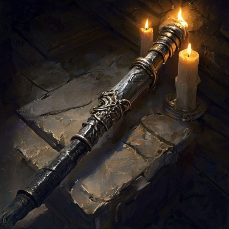 Rod of Vapor — fantasy item illustration