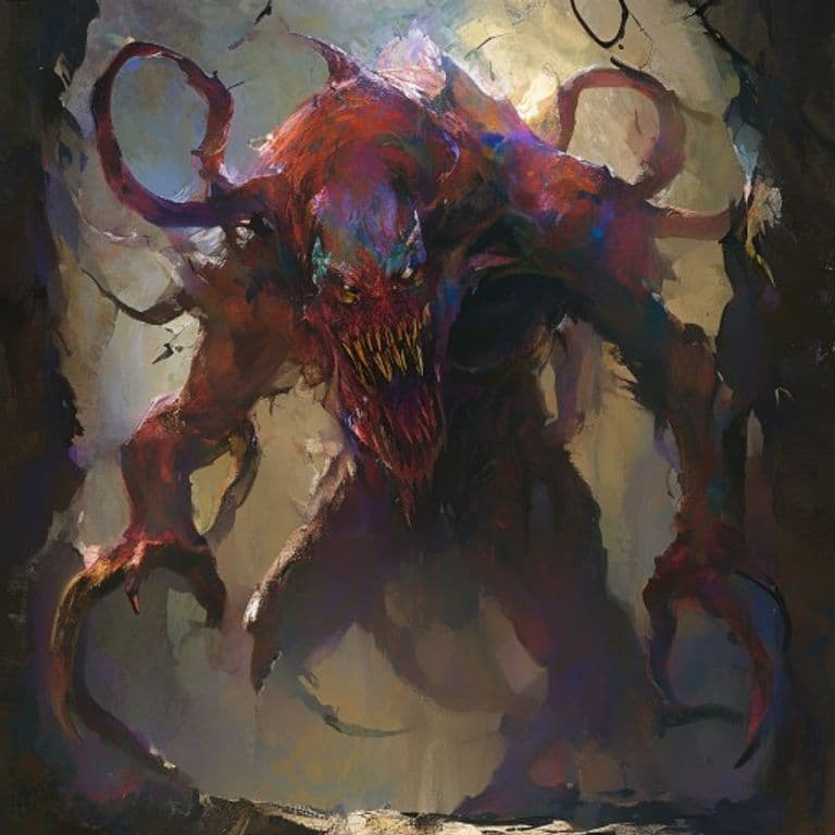 Glabrezu — fantasy monster illustration