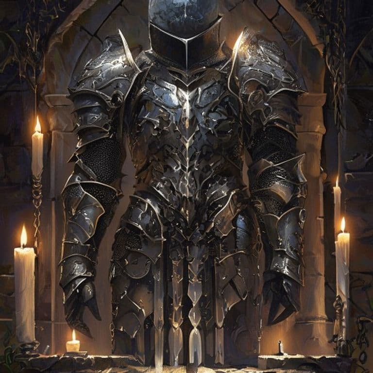 Animated Chain Mail — fantasy item illustration