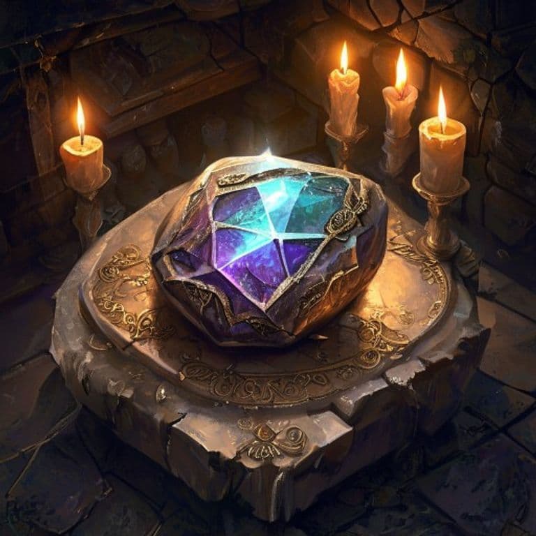 Ioun Stone — fantasy item illustration