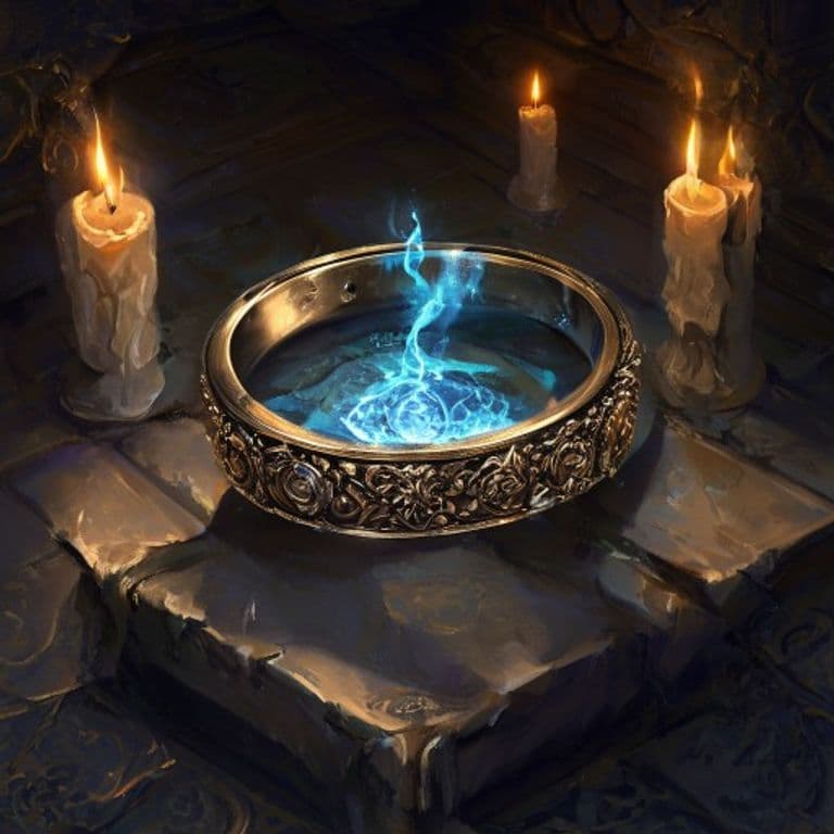 Ring of Water Walking — fantasy item illustration. Ring of Water Walking is a magic item (ring) of uncommon rarity.