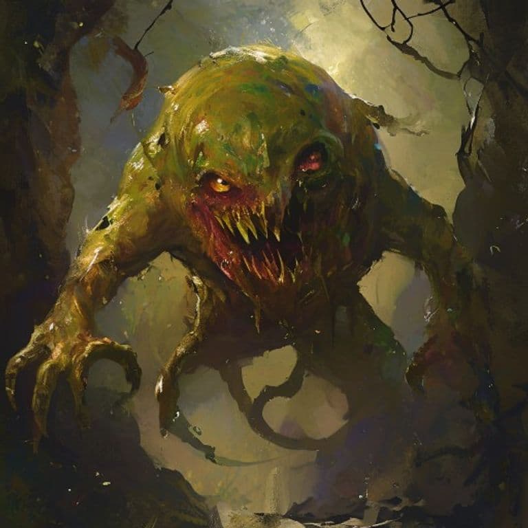 Sap Demon — fantasy monster illustration