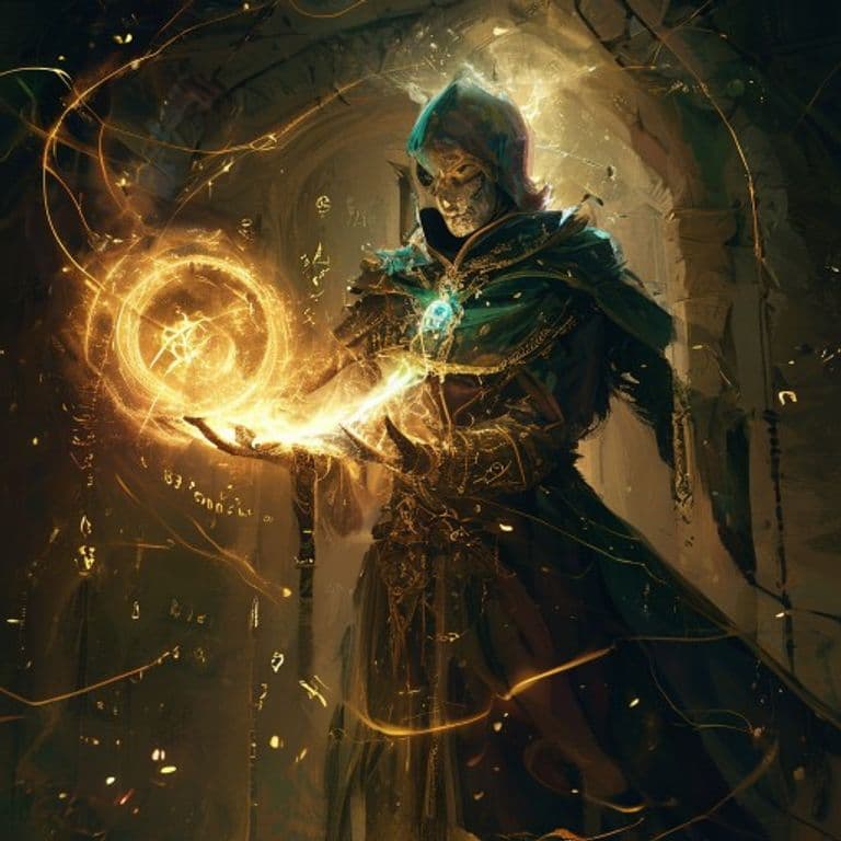 Desolation — fantasy spell effect illustration. Desolation is a 8th-level necromancy available to Cleric, Druid, Wizard.