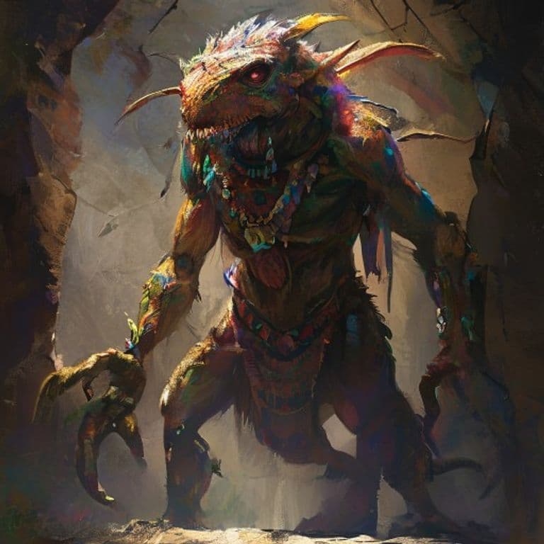 Cueyatl — fantasy monster illustration