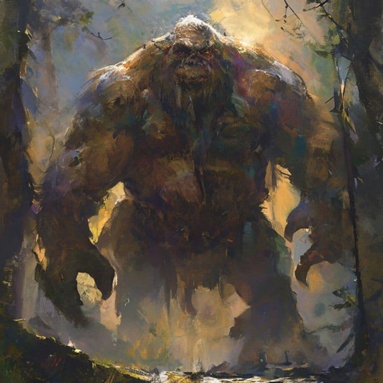Hill Giant — fantasy monster illustration