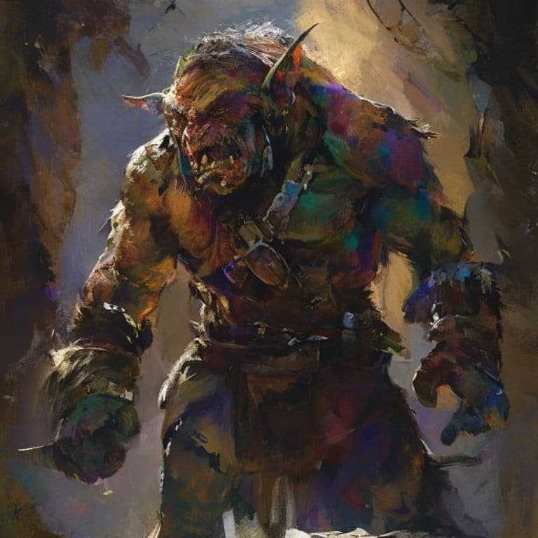 Trollkin Raider — fantasy monster illustration