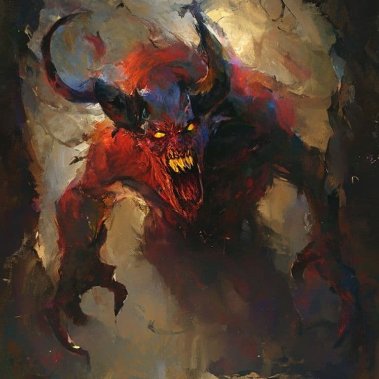 Devil, Rimepacted — fantasy monster illustration