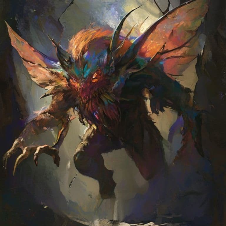 Pombero — fantasy monster illustration. Pombero is a medium fey (Challenge Rating 3).