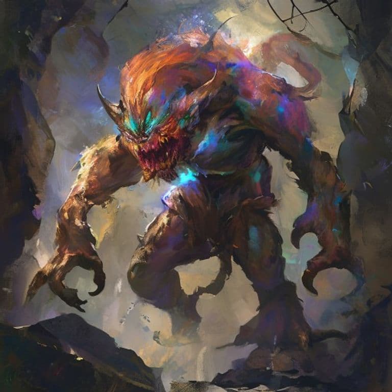 Qumdaq — fantasy monster illustration