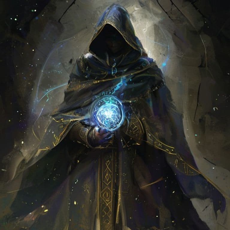 Vagrant's Nondescript Cloak — fantasy spell effect illustration