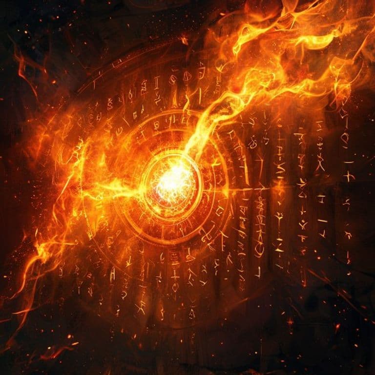 Wall of Fire — fantasy spell effect illustration. Wall of Fire is a 4th-level evocation available to Artificer, Druid, Sorcerer, Wizard.