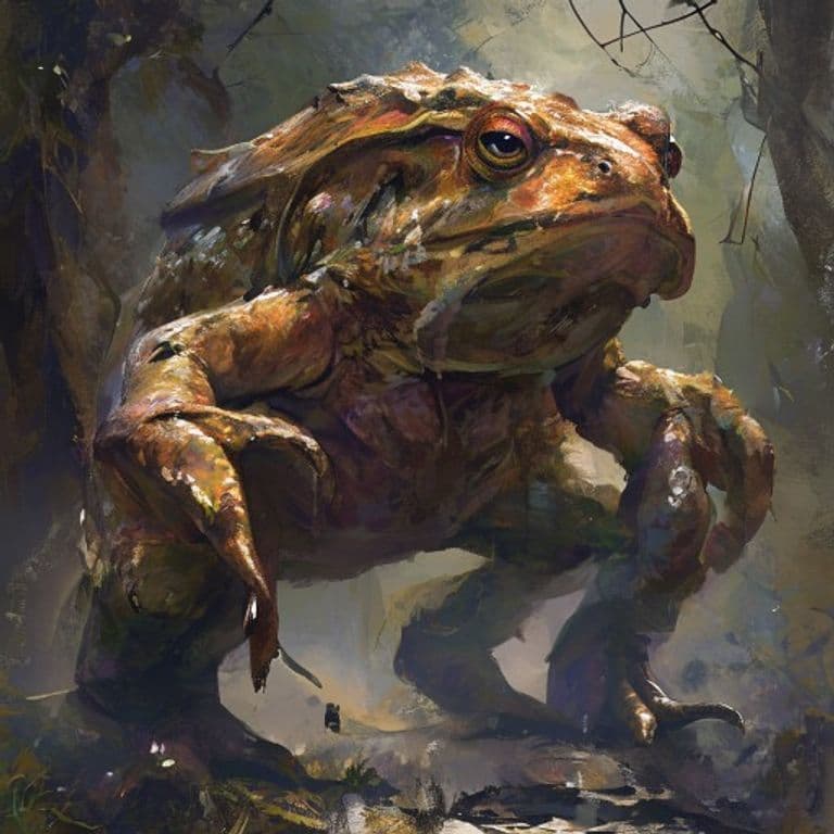 Giant Toad — fantasy monster illustration