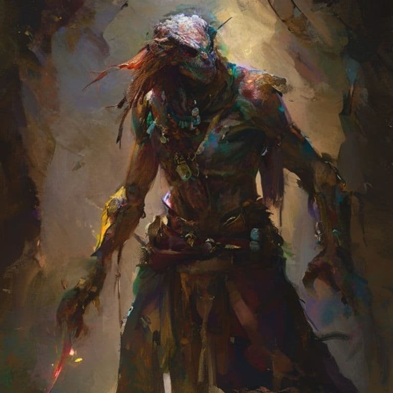 Cultist — fantasy monster illustration. Cultist is a medium humanoid (Challenge Rating 1/8).