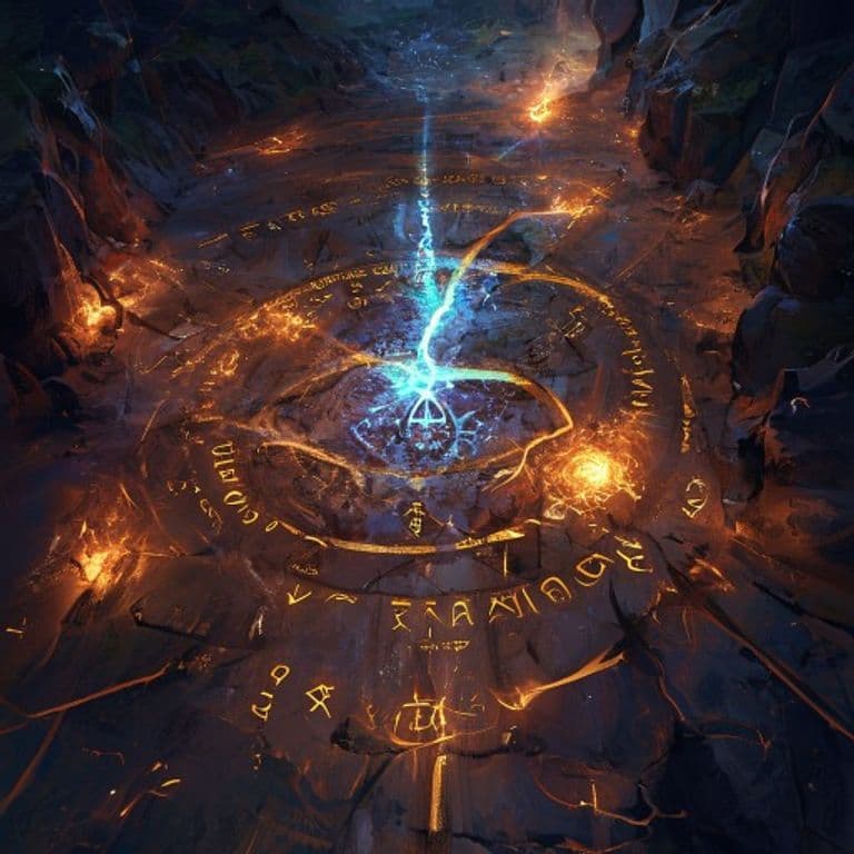 Skull Road — fantasy spell effect illustration