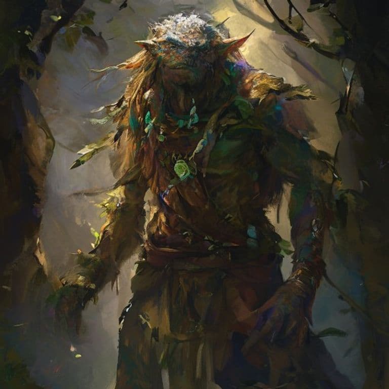 Druid — fantasy monster illustration