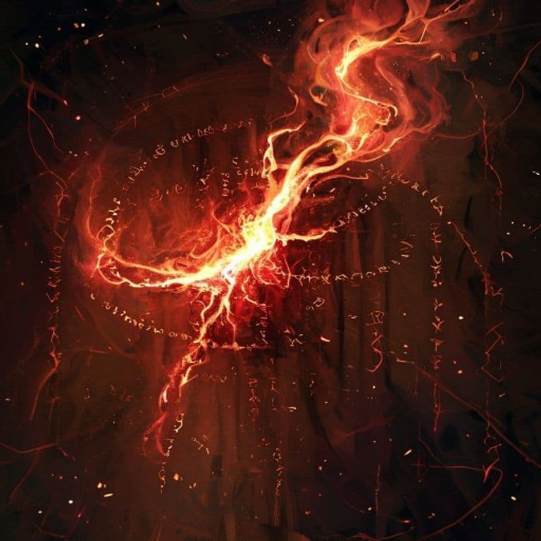 Boiling Blood — fantasy spell effect illustration. Boiling Blood is a 4th-level necromancy available to Sorcerer, Warlock, Wizard.