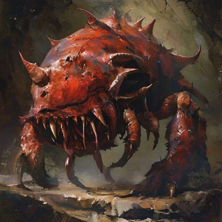 Blood Barnacle — fantasy monster illustration