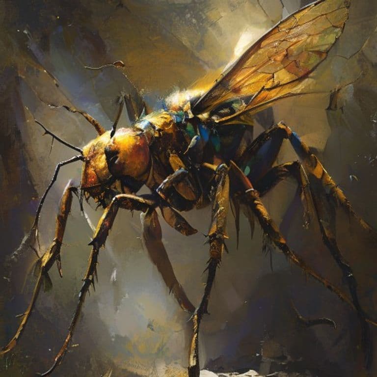 Insect, Giant Wasp — fantasy monster illustration