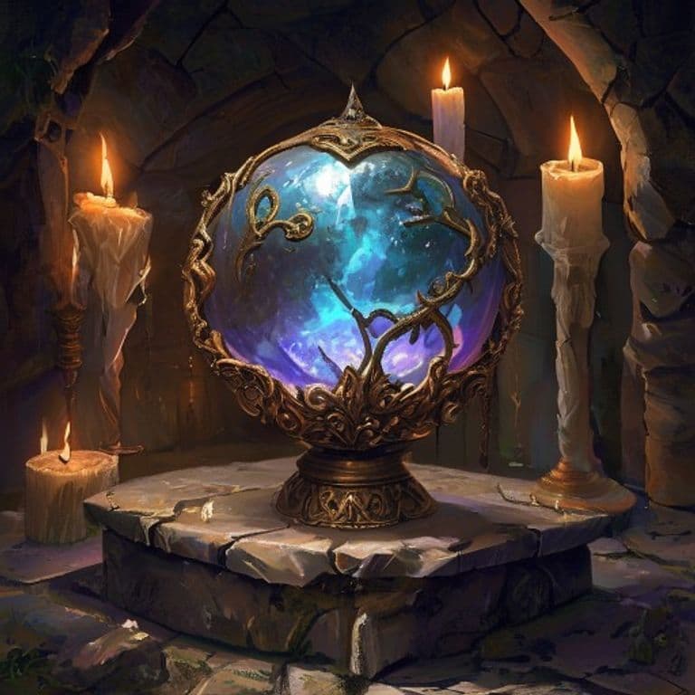 Giggling Orb — fantasy item illustration
