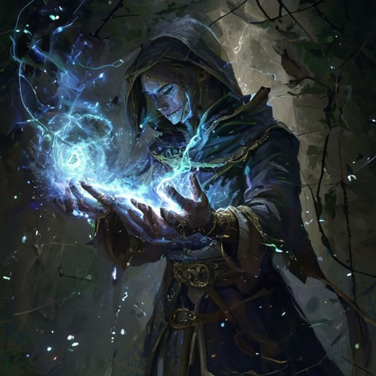 Chill Touch — fantasy spell effect illustration. Chill Touch is a Cantrip necromancy available to Sorcerer, Warlock, Wizard.