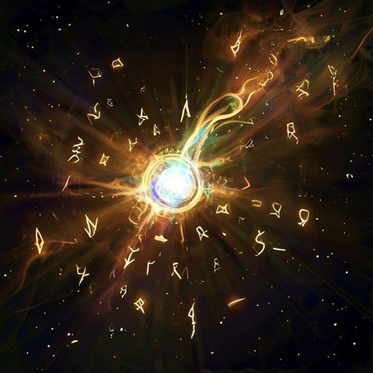 Earworm Melody — fantasy spell effect illustration. Earworm Melody is a 1st-level enchantment.