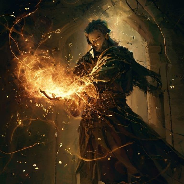 Stench of Rot — fantasy spell effect illustration