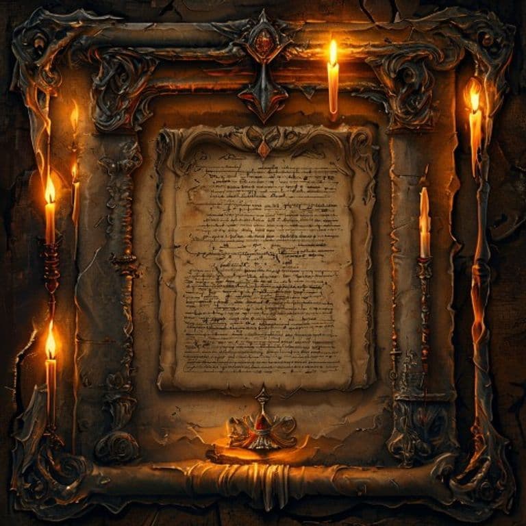 Fiendish Charter — fantasy item illustration