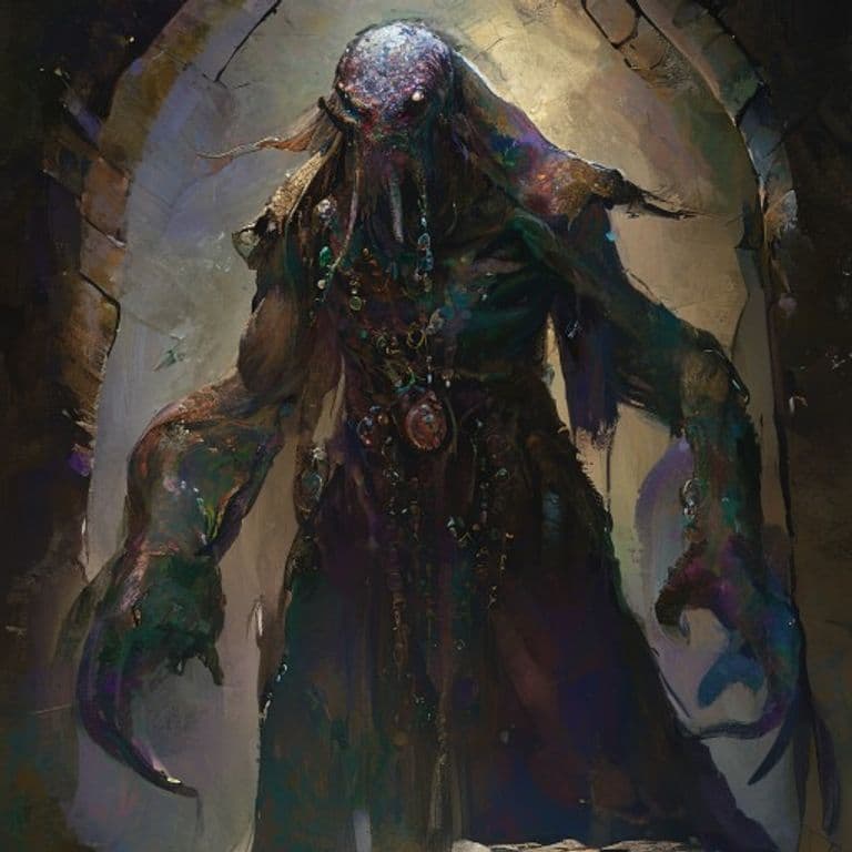 Deep One Archimandrite — fantasy monster illustration