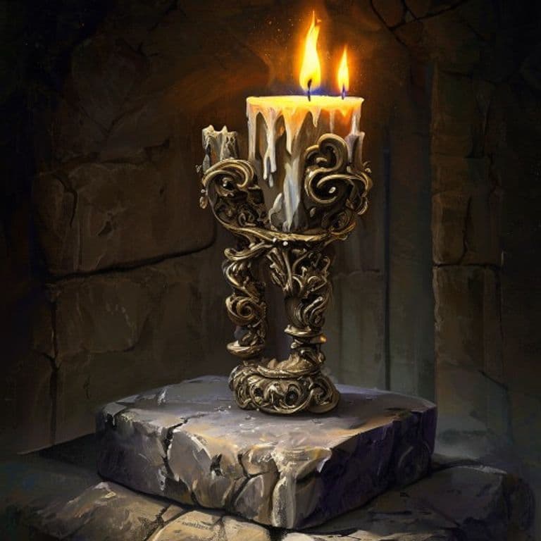 Fellow Candlestick — fantasy item illustration