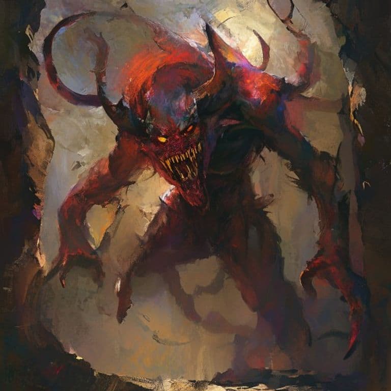 Nephirron Devil — fantasy monster illustration