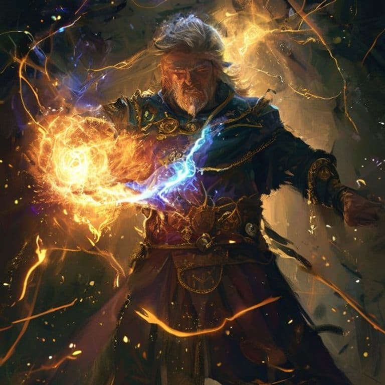 Perun's Doom — fantasy spell effect illustration