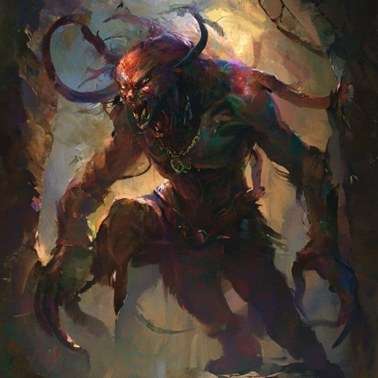 Rakshasa, Slayer — fantasy monster illustration