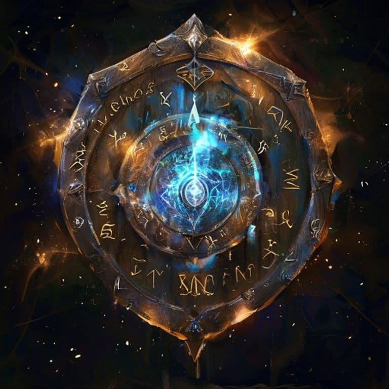 Soothsayer's Shield — fantasy spell effect illustration