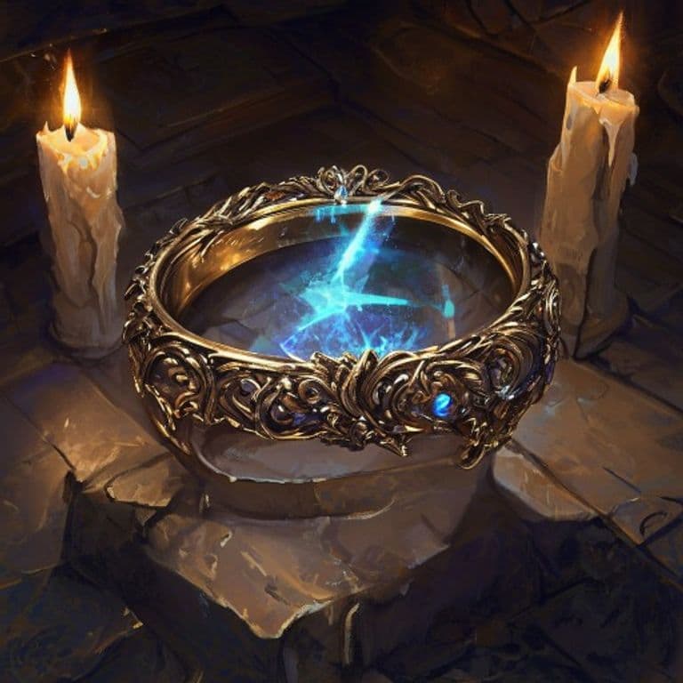 Ring of X-ray Vision — fantasy item illustration. Ring of X-ray Vision is a magic item (ring) of rare rarity.