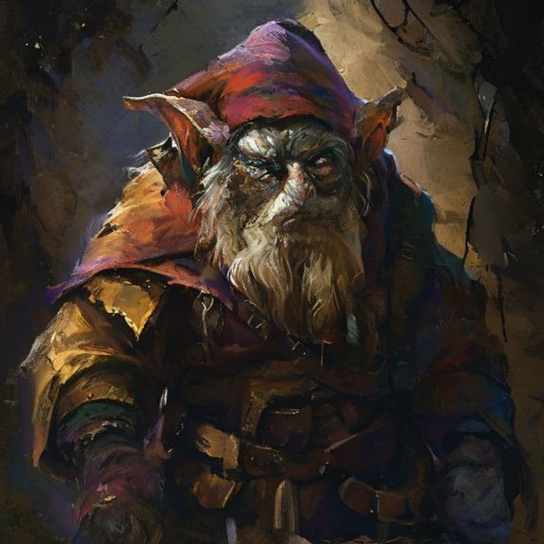 Deep Gnome Scout — fantasy monster illustration