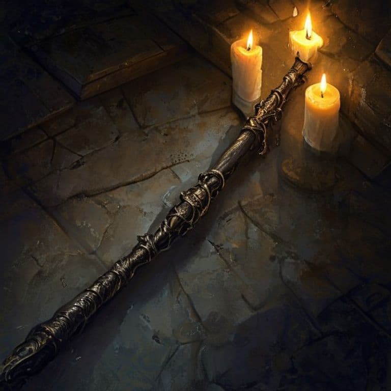 Wand of Relieved Burdens — fantasy item illustration