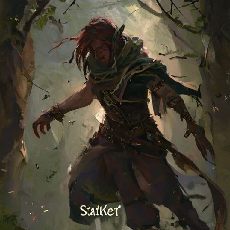 Stalker — fantasy feat illustration. Stalker is a feat (requires N/A).