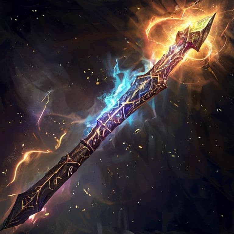 Lance — fantasy spell effect illustration. Lance is a 2nd-level conjuration available to Paladin, Wizard.