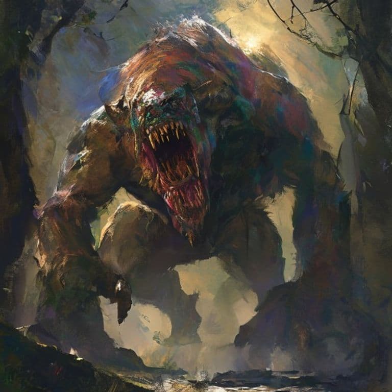 Gbahali — fantasy monster illustration