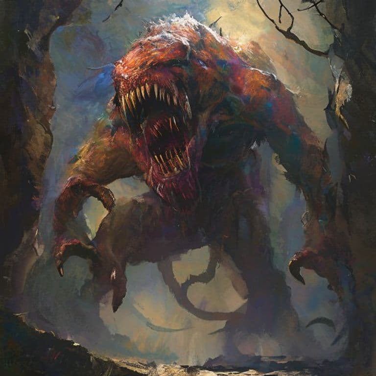 Jaanavar Jal — fantasy monster illustration