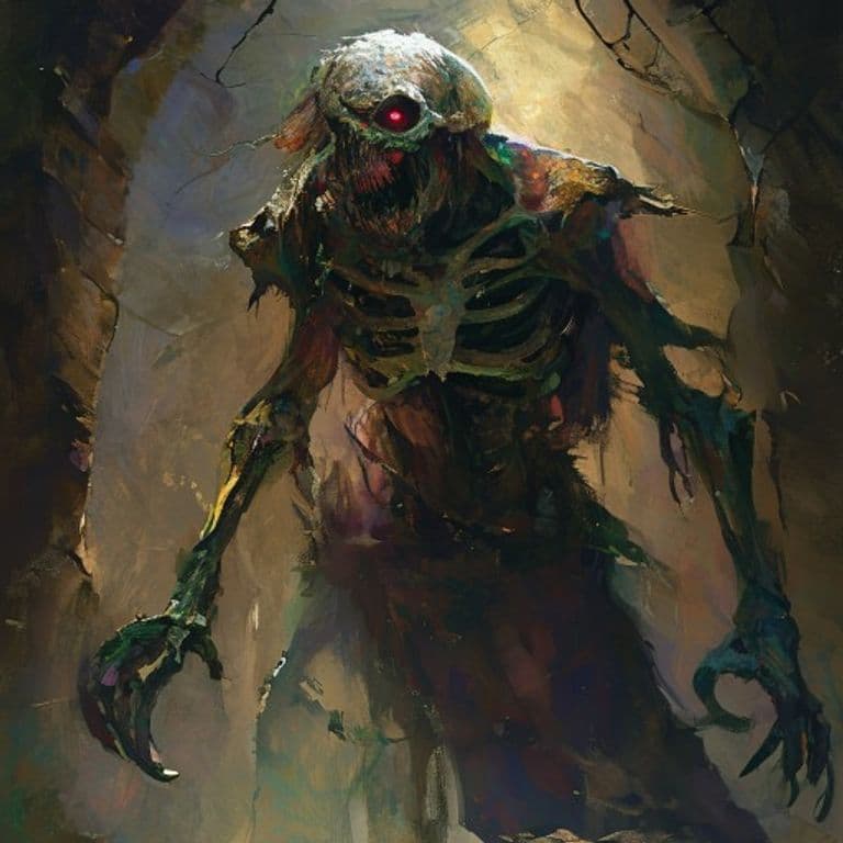 Forgotten Regent — fantasy monster illustration