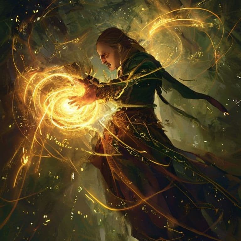 Nip at the Heels — fantasy spell effect illustration