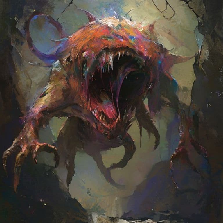 Intellect Devourer — fantasy monster illustration. Intellect Devourer is a tiny aberration (Challenge Rating 3).
