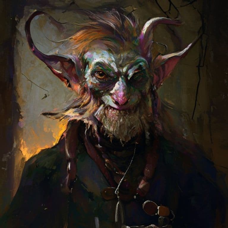 Vile Barber — fantasy monster illustration. Vile Barber is a small fey (Challenge Rating 2).